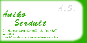 aniko serdult business card